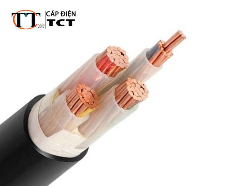 Cáp điện 3 Pha + 1 trung tính cách điện PVC