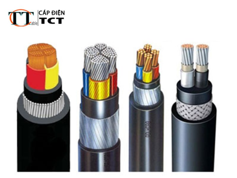 Cáp điện 3 Pha + 1 trung tính cách điện PVC