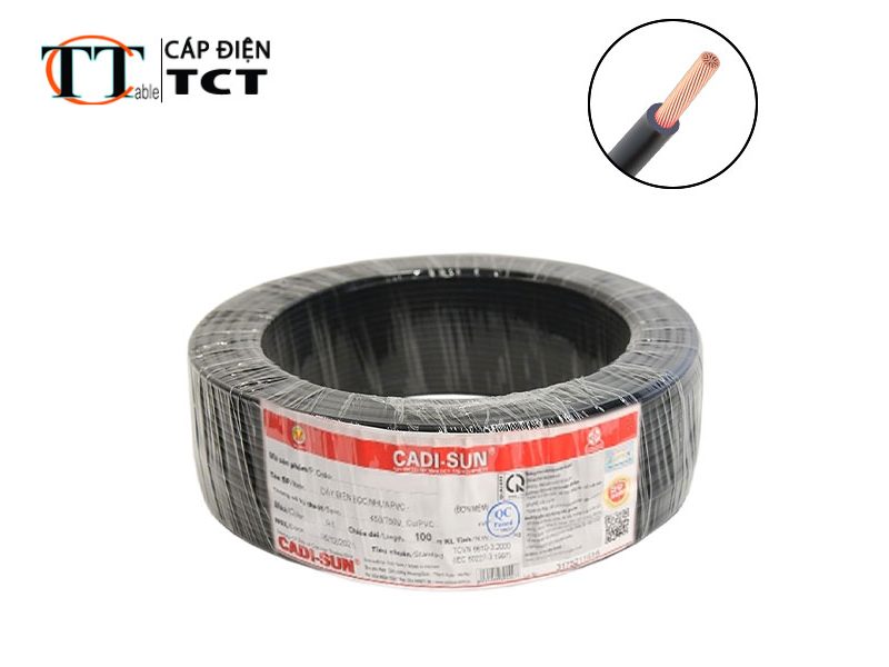 Dây đơn mềm CU-PVC 1x4mm2