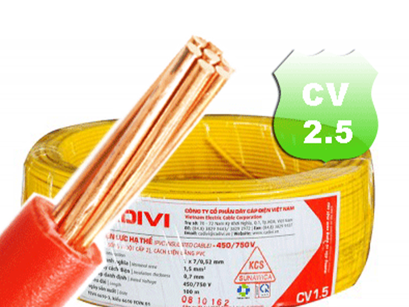 Những ưu điểm và ứng dụng của dây điện cadivi 2.5
