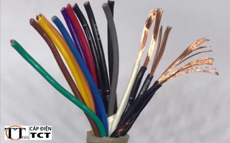 Cấu trúc của dây điện điều khiển 12 lõi