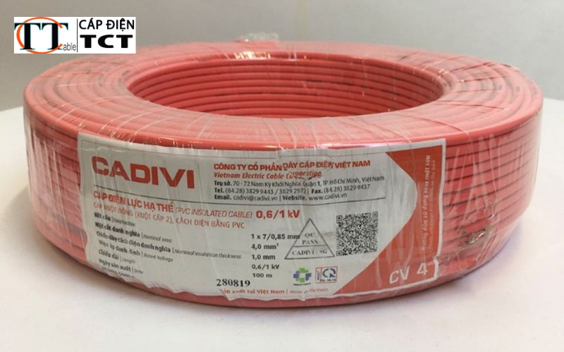 Dây điện Cadivi 4.0 giá bao nhiêu?