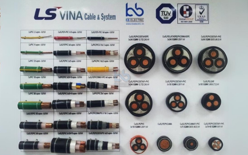Thông số kỹ thuật cáp LS VINA và ứng dụng trong các công trình điện