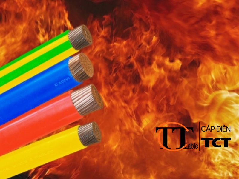 cáp điện chậm cháy chống lan truyền lửa 