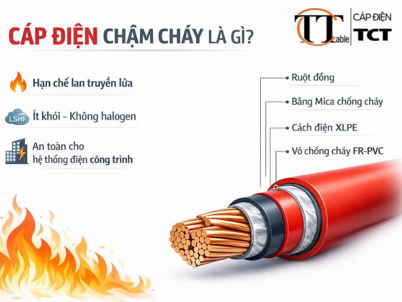 giá cáp điện chậm cháy mới nhất