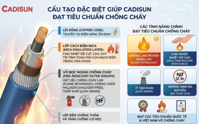 Giá cáp Cadisun chống cháy hôm nay tăng hay giảm? Cập nhật nhanh & chính xác