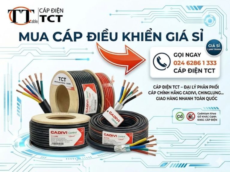 Mua cáp điều khiển giá sỉ => Gọi ngay cáp điện TCT