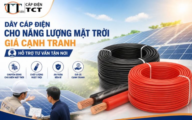Dây cáp điện cho năng lượng mặt trời giá cạnh tranh, hỗ trợ tư vấn tận nơ