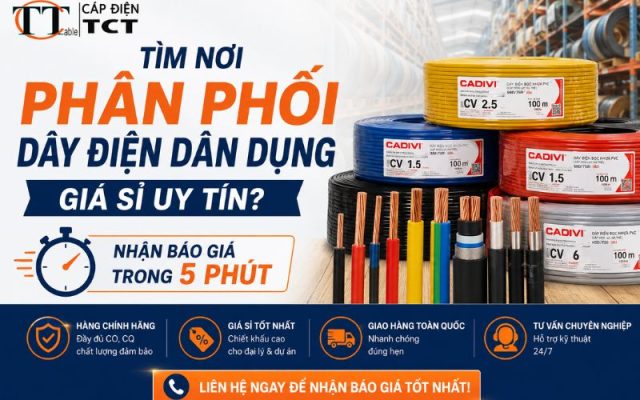Phân phối dây điện dân dụng giá sỉ