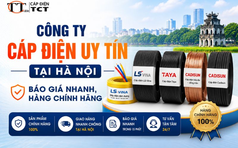 Công ty cáp điện uy tín tại Hà Nội – Báo Giá Nhanh, Hàng Chính Hãng