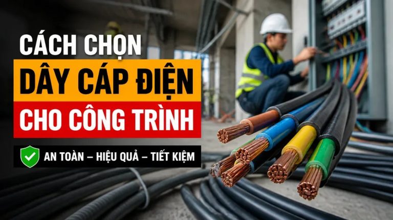 Cách chọn dây cáp điện cho công trình đúng công suất, an toàn