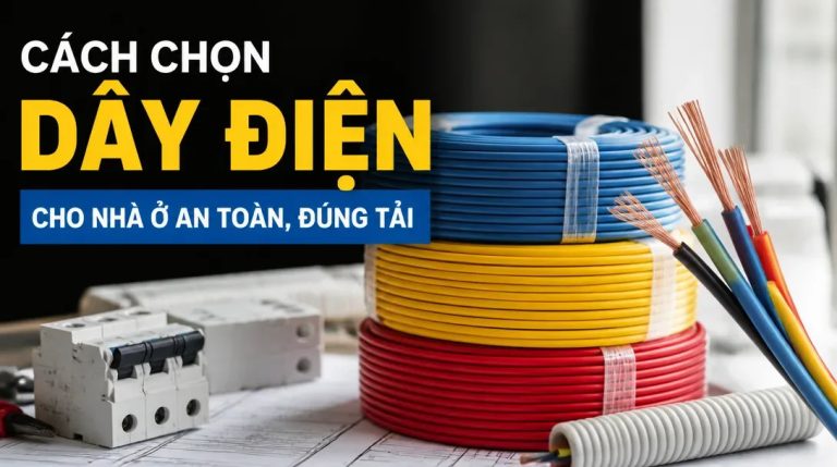 Cách chọn dây điện cho nhà ở an toàn, đúng tải
