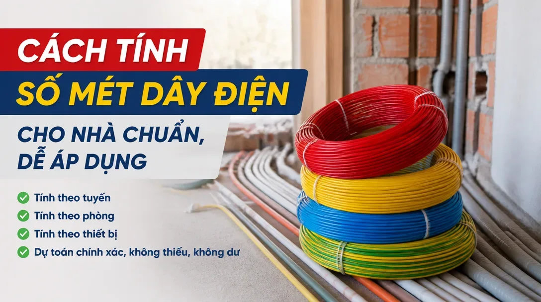 Cách tính số mét dây điện cho nhà chuẩn, dễ áp dụng