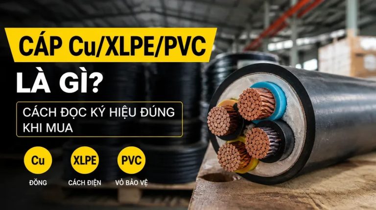 Cáp Cu/XLPE/PVC là gì? Cấu tạo, ký hiệu và cách chọn đúng