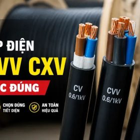 Ký hiệu dây cáp điện CV CVV CXV khác nhau thế nào? Cách đọc và chọn đúng