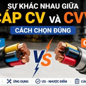 Sự khác nhau giữa cáp CV và CVV, nên chọn loại nào cho công trình?