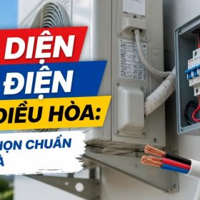 Tiết diện dây điện cho điều hòa bao nhiêu? Bảng chọn theo BTU